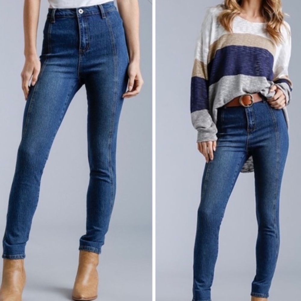 NWT Skinny Joan Festival denim pull up Jeans